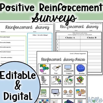 Preview of Positive Reinforcement Survey