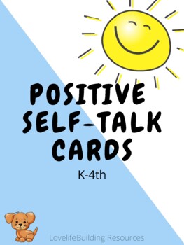 Preview of Positive Self-Talk Cards K-4th Grade