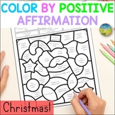 Positive Self-Talk Christmas Coloring Pages - Holiday Acti