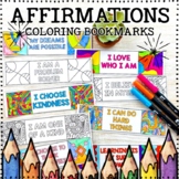 Positive Self Talk Bookmarks to Color | Positive Affirmati