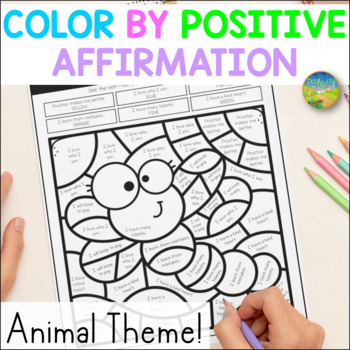 Preview of Positive Self-Talk Coloring Pages