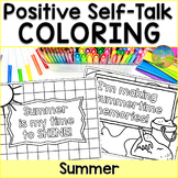 Positive Self-Talk Coloring Pages - Affirmations for Summe