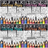 Positive Self Talk Coloring Pages Bundle