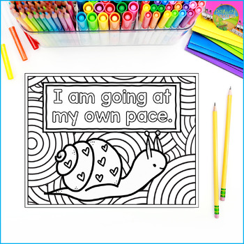 Positive Self-Talk Coloring Pages - Affirmations for Confidence and  Self-Esteem