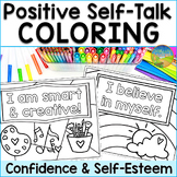 Positive Self-Talk Coloring Pages - Confidence Affirmation