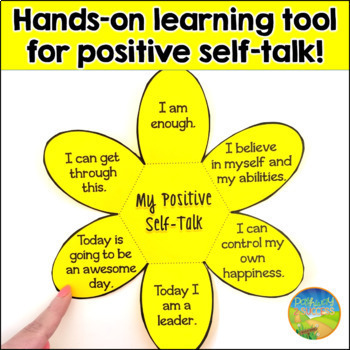Positive Self Talk Flower Craft by Pathway 2 Success | TpT