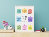 Positive Self Talk Poster | Self Care | School Counselor |