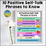 Positive Self-Talk Poster for Social Emotional Learning & 