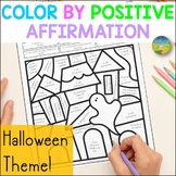 Positive Self-Talk for Halloween - SEL Coloring Pages and 