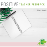 Positive Teacher Observation & Feedback Forms Bundle