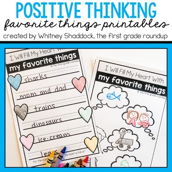 Preview of Positive Thinking FREEBIE