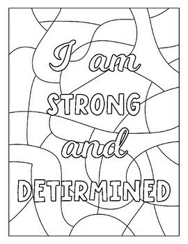 determination coloring pages