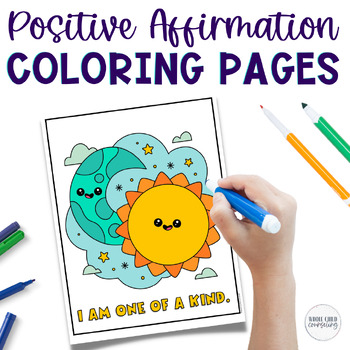 Feeling Sad Mini Coloring Book by Positive Counseling