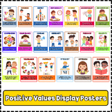 Positive Values Display Posters Educational Classroom Post