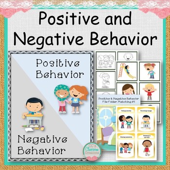 Positive and Negative Behavior - Flash Cards - Resource For Teacher