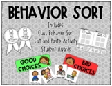 Positive and Negative Behavior Sort and Awards