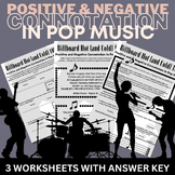 Positive and Negative Connotation in Pop Music