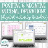 Positive and Negative Decimal Operations DIGITAL Activity Bundle