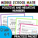 Positive and Negative Integers Guided Notes and Practice P