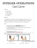 Positive and Negative Numbers Card Game