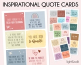 Positive message inspirational quote cards, Motivational Cards