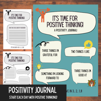 Preview of Positivity Journal - Boys Version 1