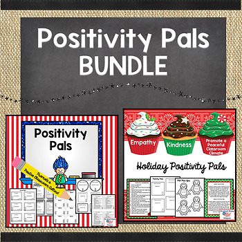 Preview of Positivity Pals Character Education BUNDLE
