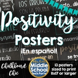 Positivity Quotes Saying Posters ¡en español!  *Chalkboard Chic*