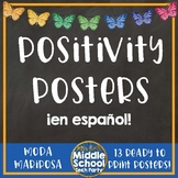 Positivity Quotes Saying Posters ¡en español!  *Moda Mariposa*