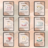 Positivity Tea Cups Affirmation Set: Empowerment Through T