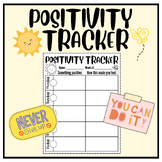 Positivity Tracker Worksheets