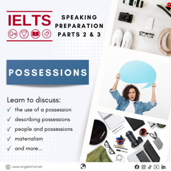 Preview of Possessions - IELTS Speaking Preparation Lesson