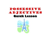 Possessive Adjectives: French Quick Lesson