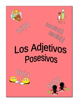 Preview of Possessive Adjectives Worksheets for Spanish
