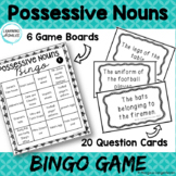 Possessive Nouns Apostrophes Bingo Game