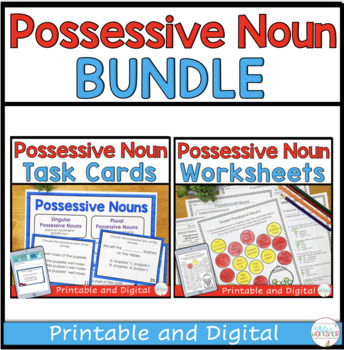 Preview of Possessive Noun Digital and Printable and Digital Bundle