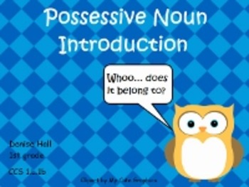 Preview of Possessive Noun Introduction