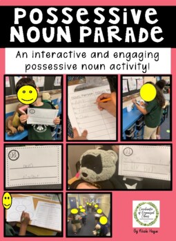 Preview of Possessive Noun Parade! A Writing Activity.