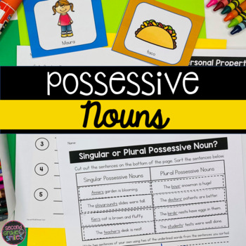 Preview of Possessive Nouns Centers -  Possessive Noun Activities - Possessive Noun Game