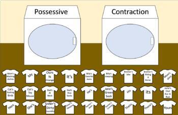 Preview of Possessive Noun or Contraction? It All Comes Out In The Wash Digital Sort