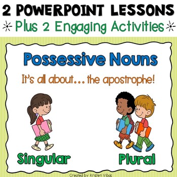 Preview of Possessive Nouns PowerPoint Lessons and Activities