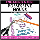 Singular & Plural Possessive Nouns Worksheet, Game, Center