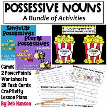 Preview of Possessive Nouns Bundle: Singular and Plural Possessives