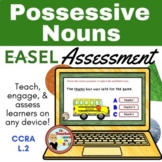 Possessive Nouns Easel Assessment - Digital Nouns Activity