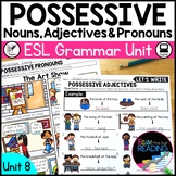 Possessive Nouns Grammar Unit for Newcomer ELs, ESL Poster