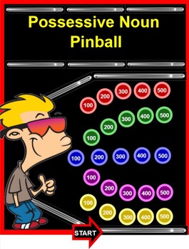 Preview of Possessive Nouns Pinball Game