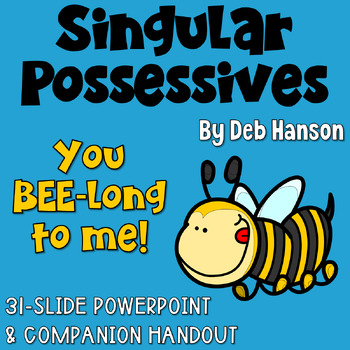 Preview of Possessive Nouns PowerPoint Lesson with Interactive Grammar Practice: Singular