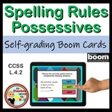 Possessive Nouns Spelling Rules Boom Cards Digital Spelling