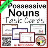 Possessive Nouns Task Cards with QR Codes NOW Digital!
