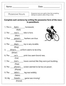 possessive nouns worksheets by homework hut teachers pay
